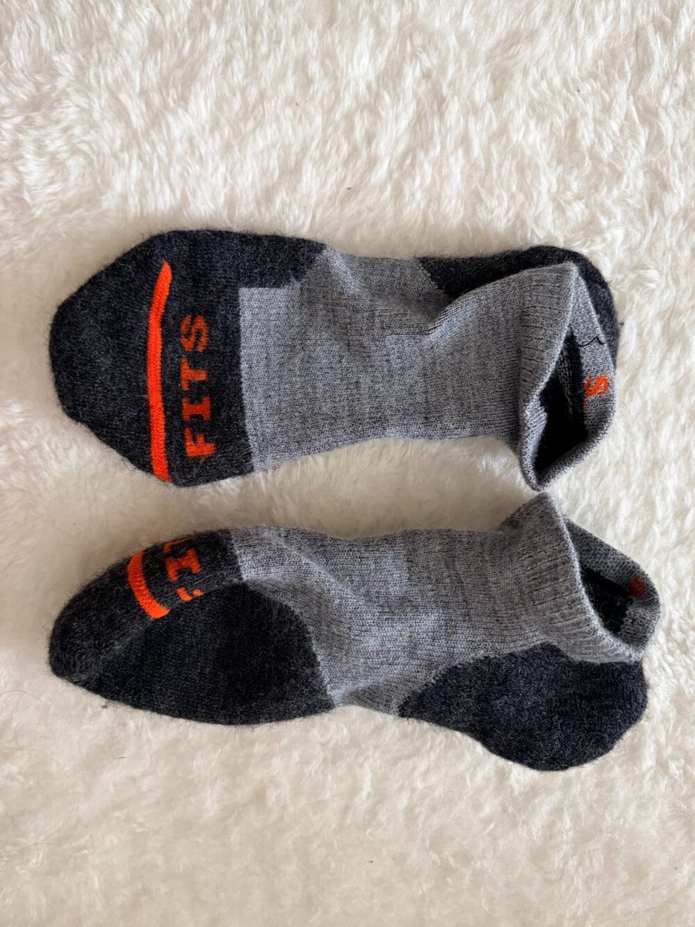FITS Original Light Cushion Low Sock, grey, size small